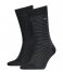 Tommy Hilfiger Sock Men Small Stripe Sock 2P 2-Pack Black (200)